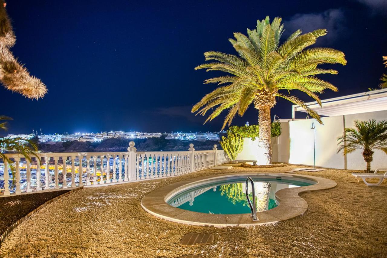 Stunning Villa With Breathtaking Ocean View Mogán Kültér fotó