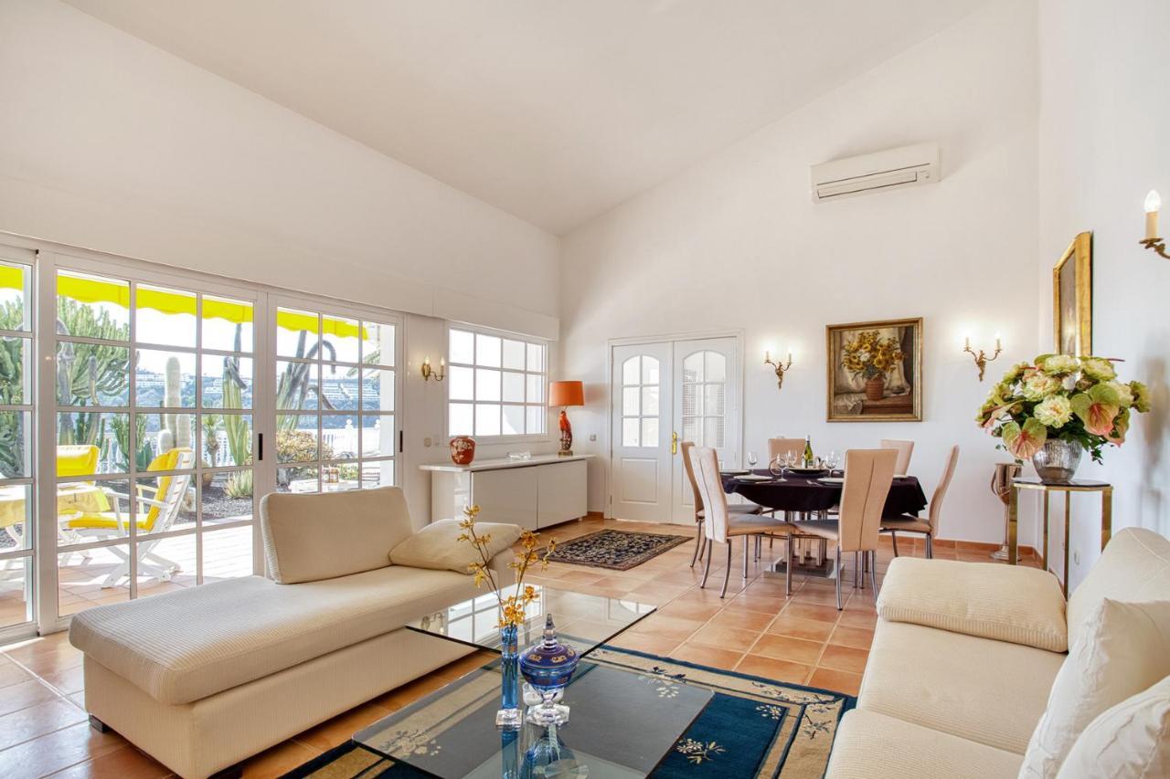 Stunning Villa With Breathtaking Ocean View Mogán Kültér fotó