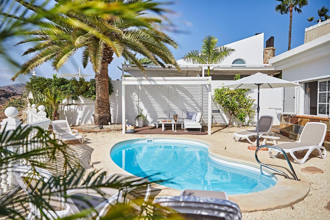 Stunning Villa With Breathtaking Ocean View Mogán Kültér fotó